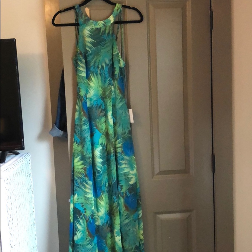 Lulus tropical maxi dress